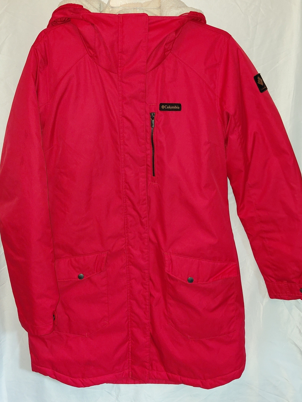 Columbia Red Hooded Ski Jacket
